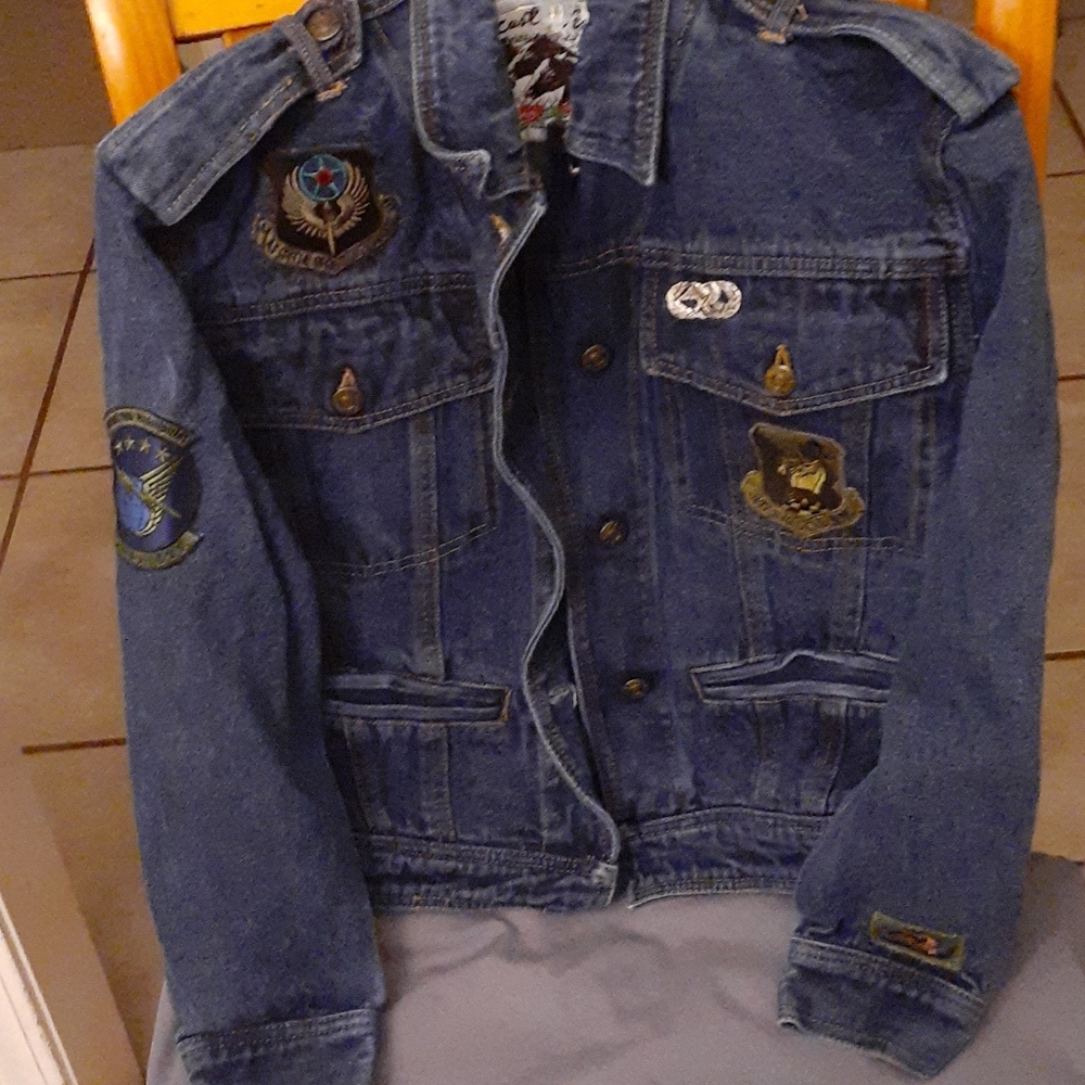 East west Jean Jacket by the Panda Group Inc